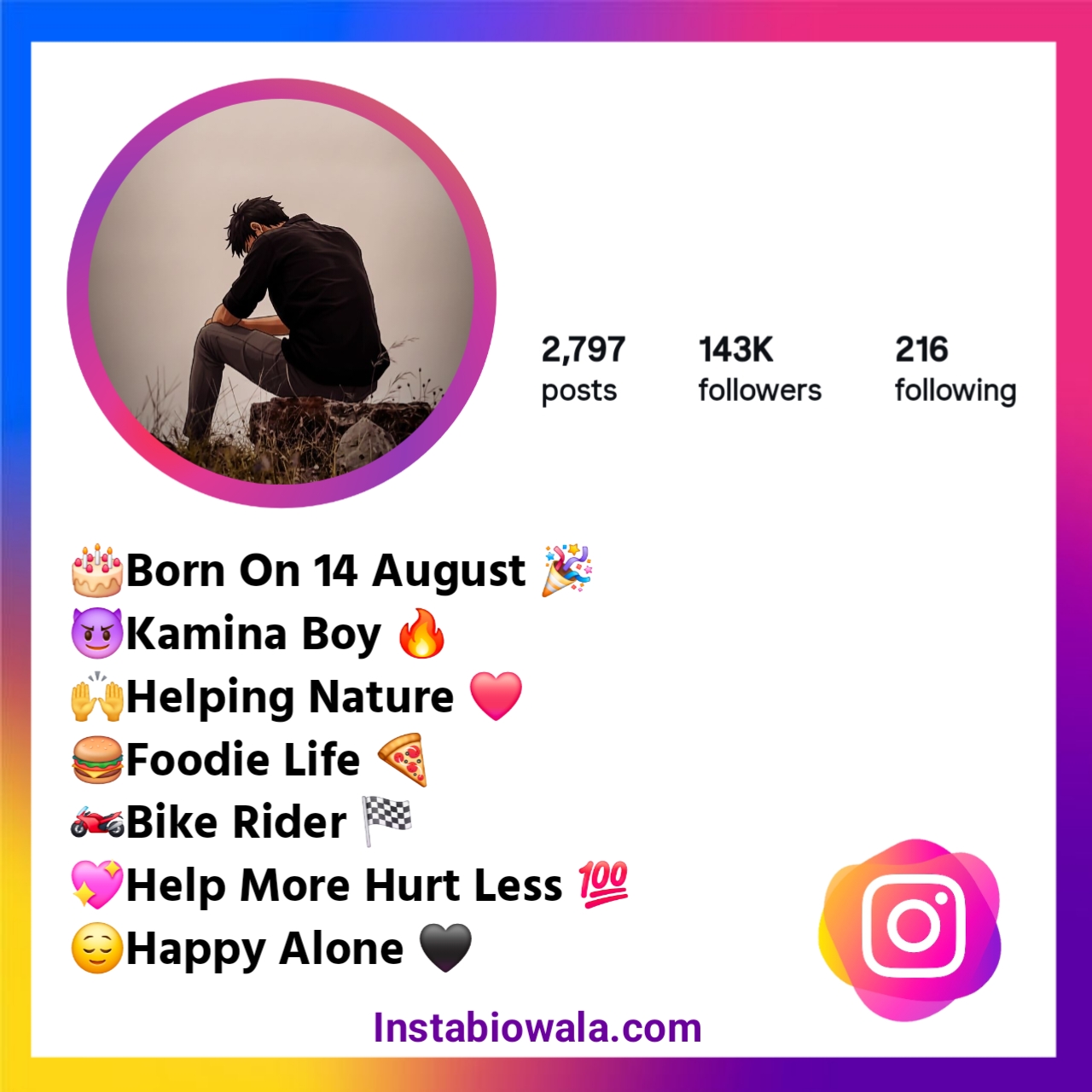 Sad Alone Bio For Instagram