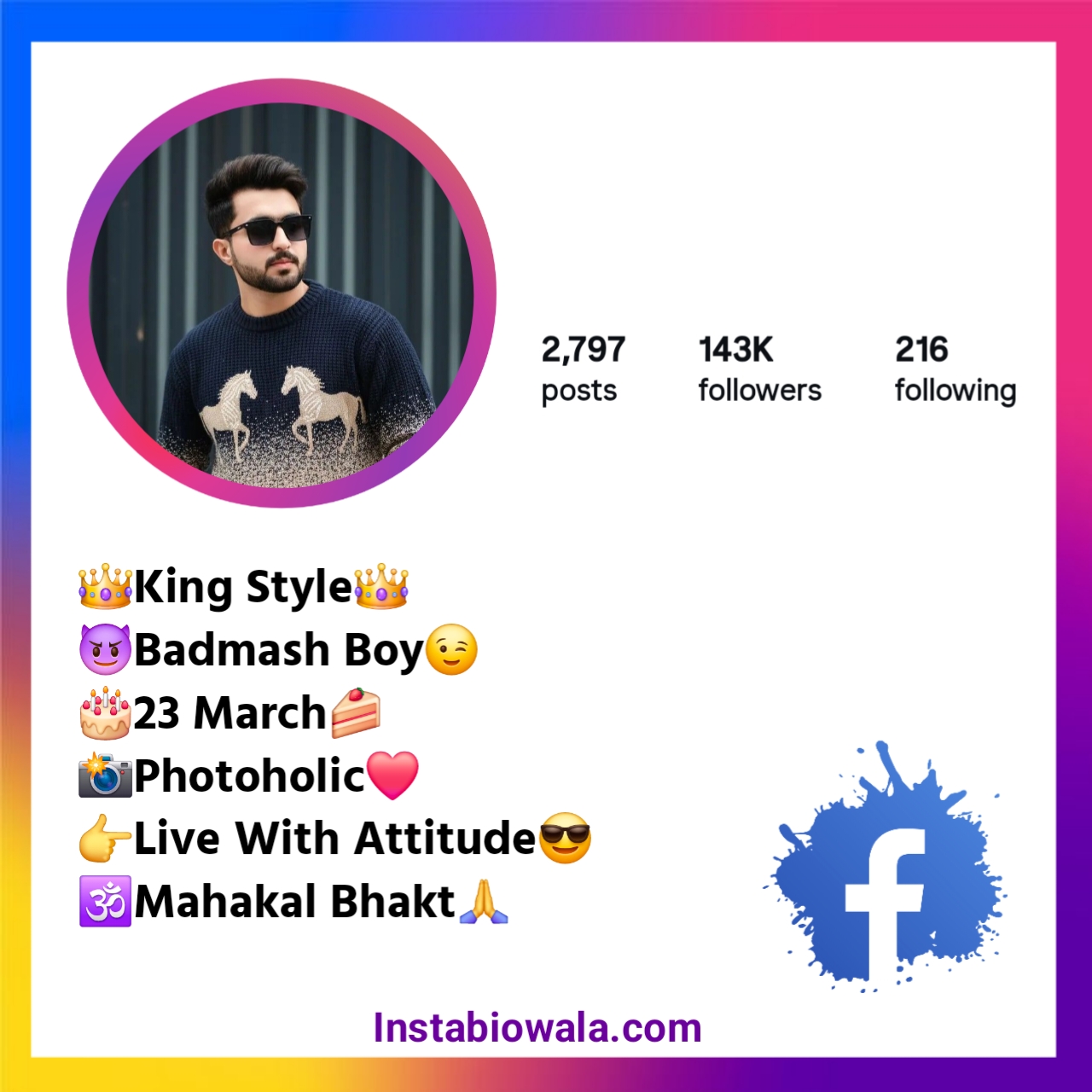 Bio For Facebook For Boys