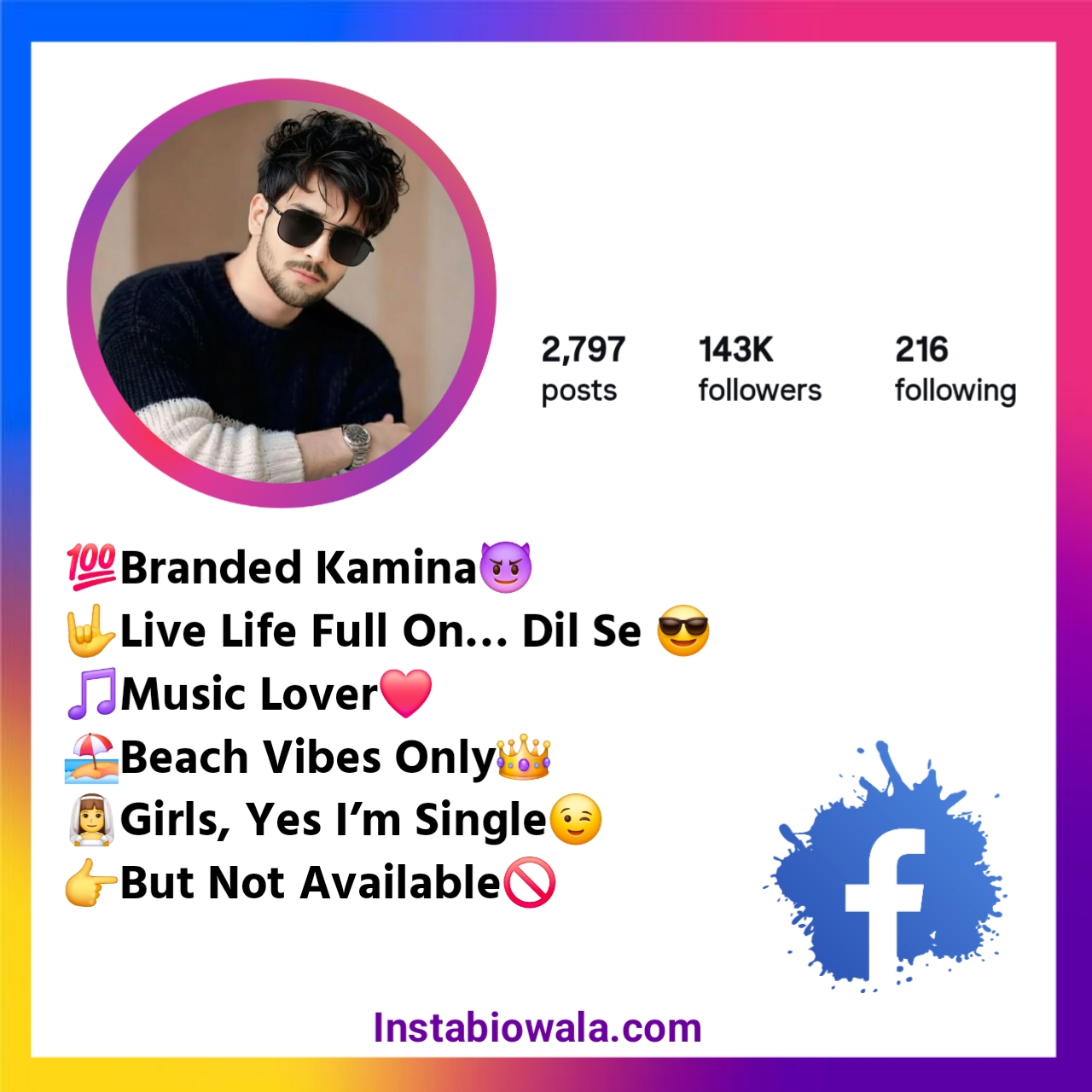 Facebook Bio For Boys