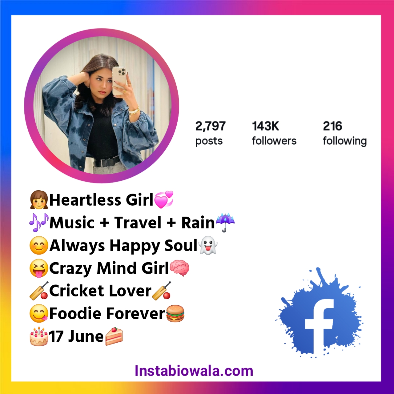 Facebook Bio For Girls Attitude