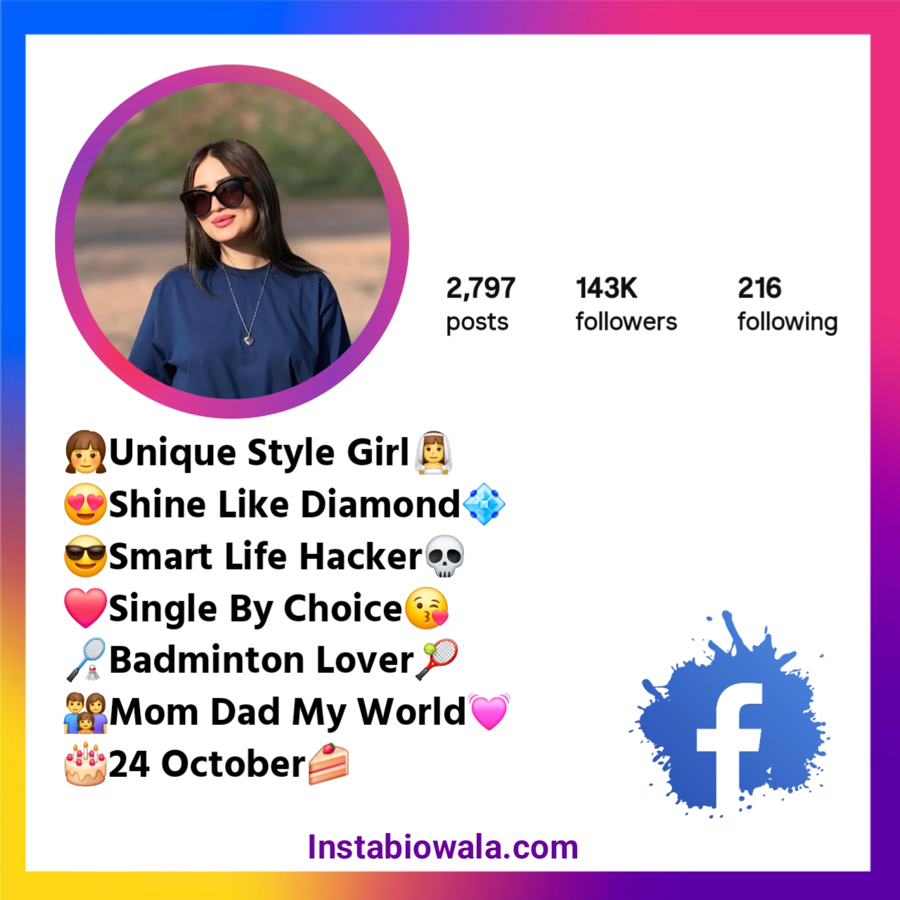 Bio For Facebook For Girls