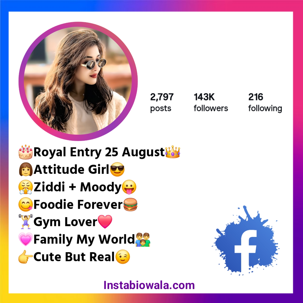 Facebook Bio For Girls