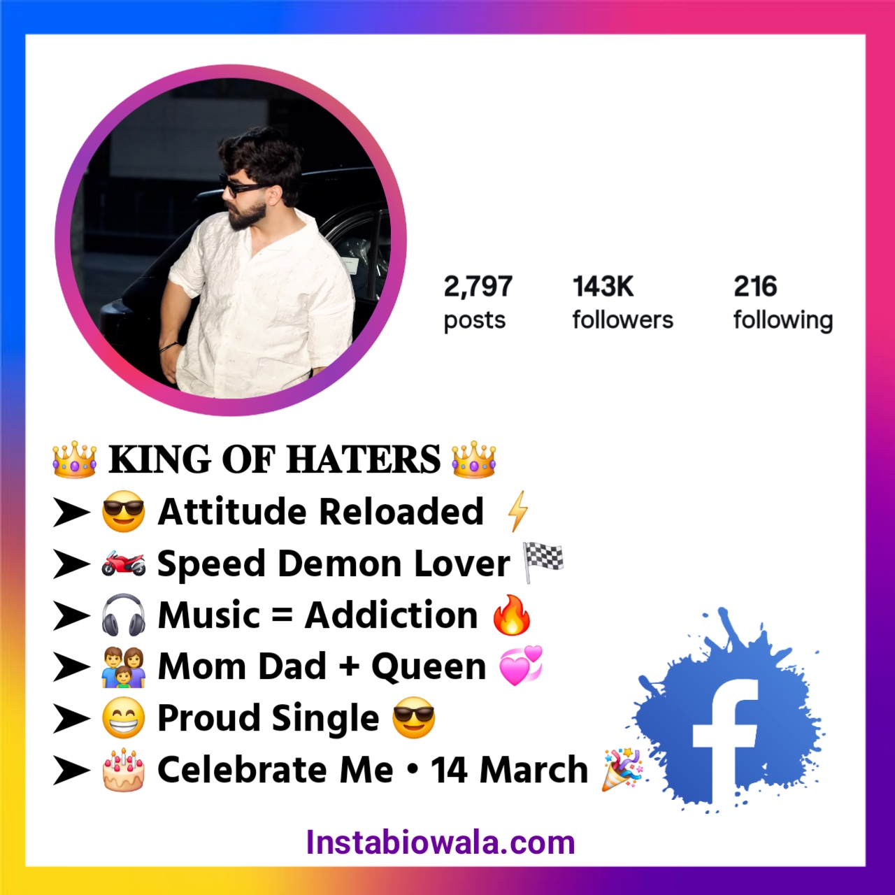 Facebook Stylish Bio Text