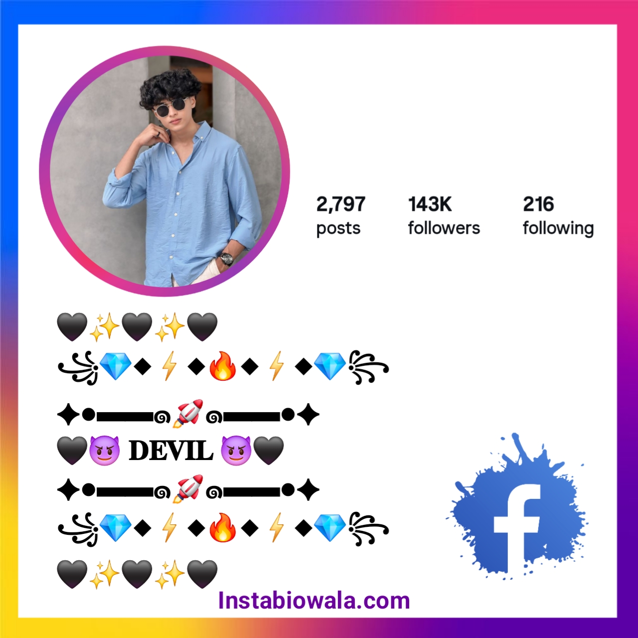 Facebook Vip Bio Stylish