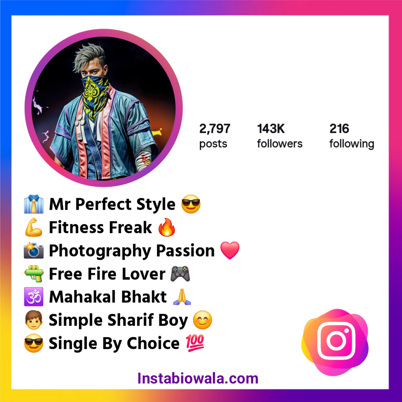 Free Fire Bio For Instagram For Boy