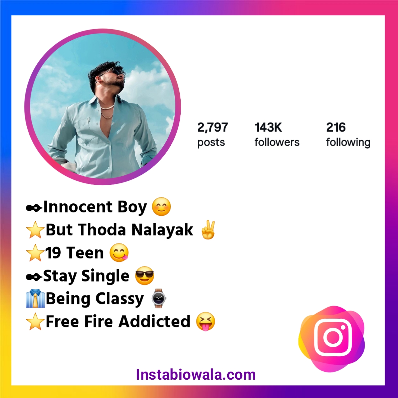 Trending Instagram Bio For Boys