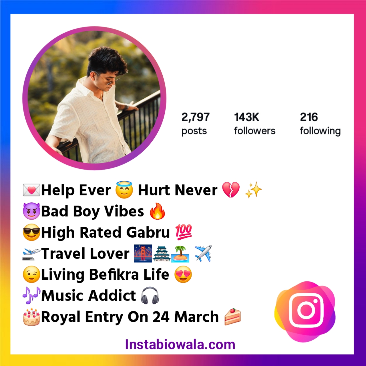Unique Instagram Bio For Boys