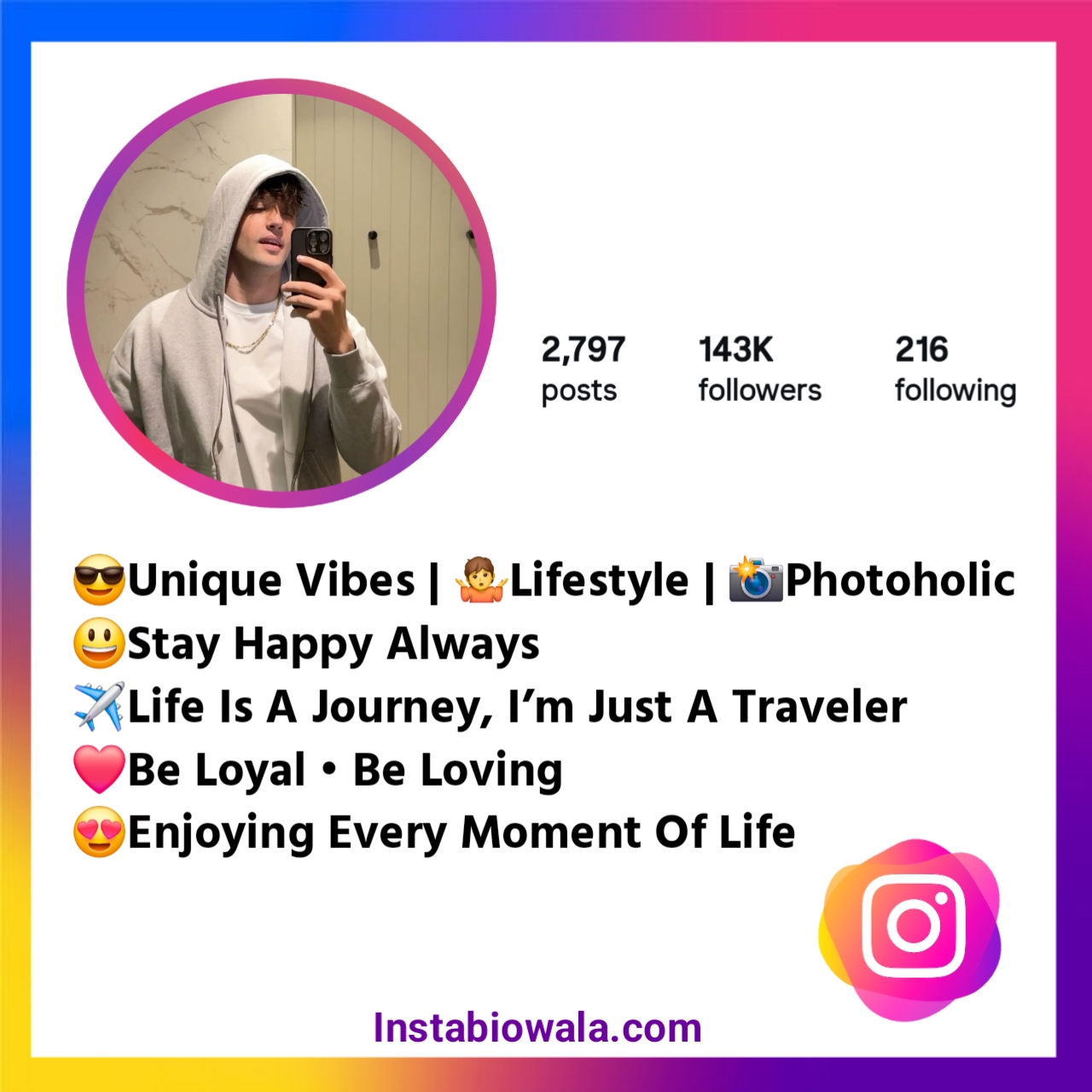 Stylish Bio For Instagram For Boys