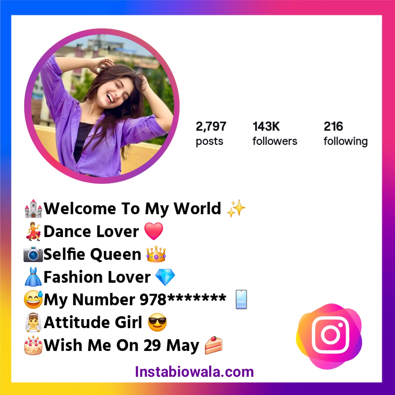 Stylish Instagram Bio For Girls