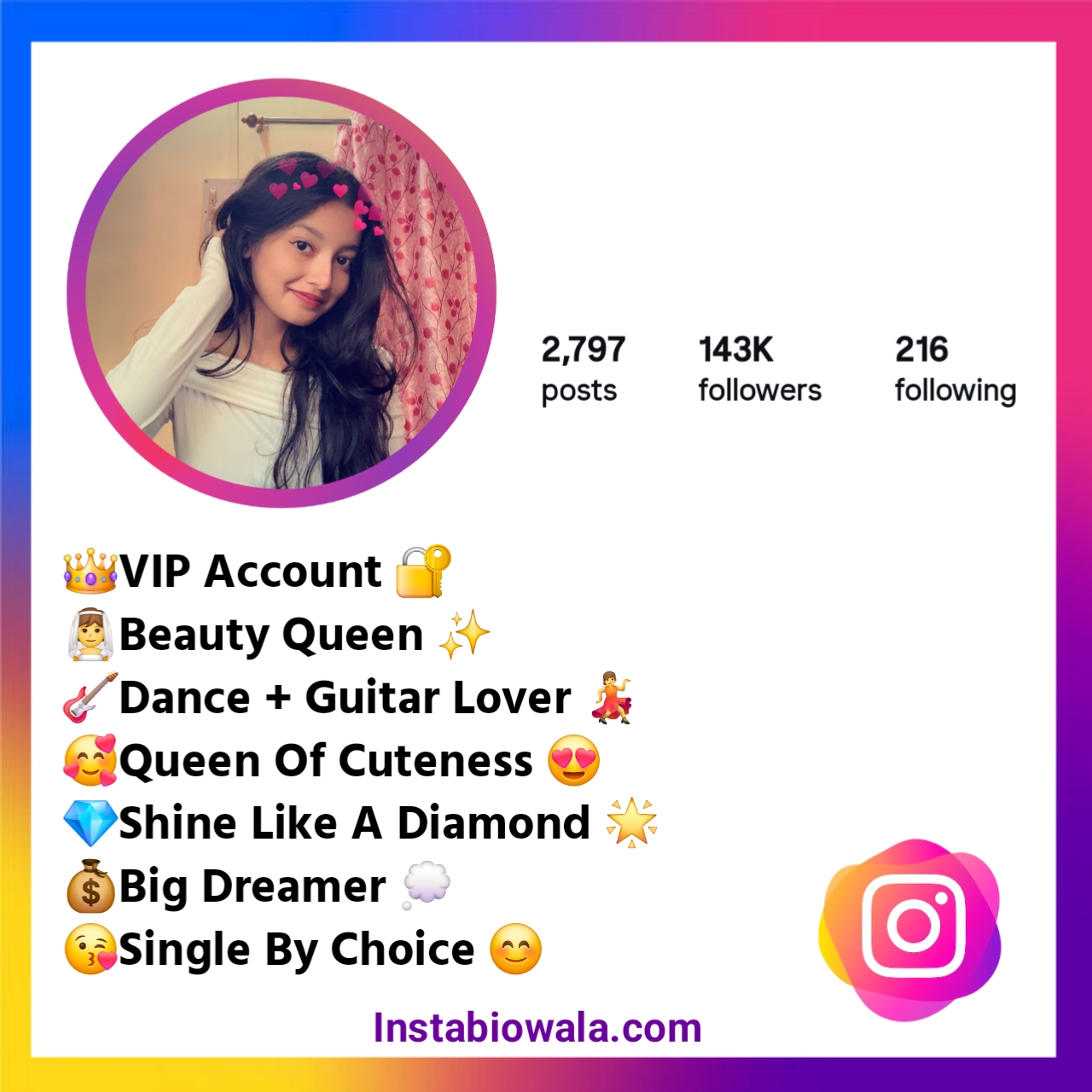 Instagram Bio For Girls Simple