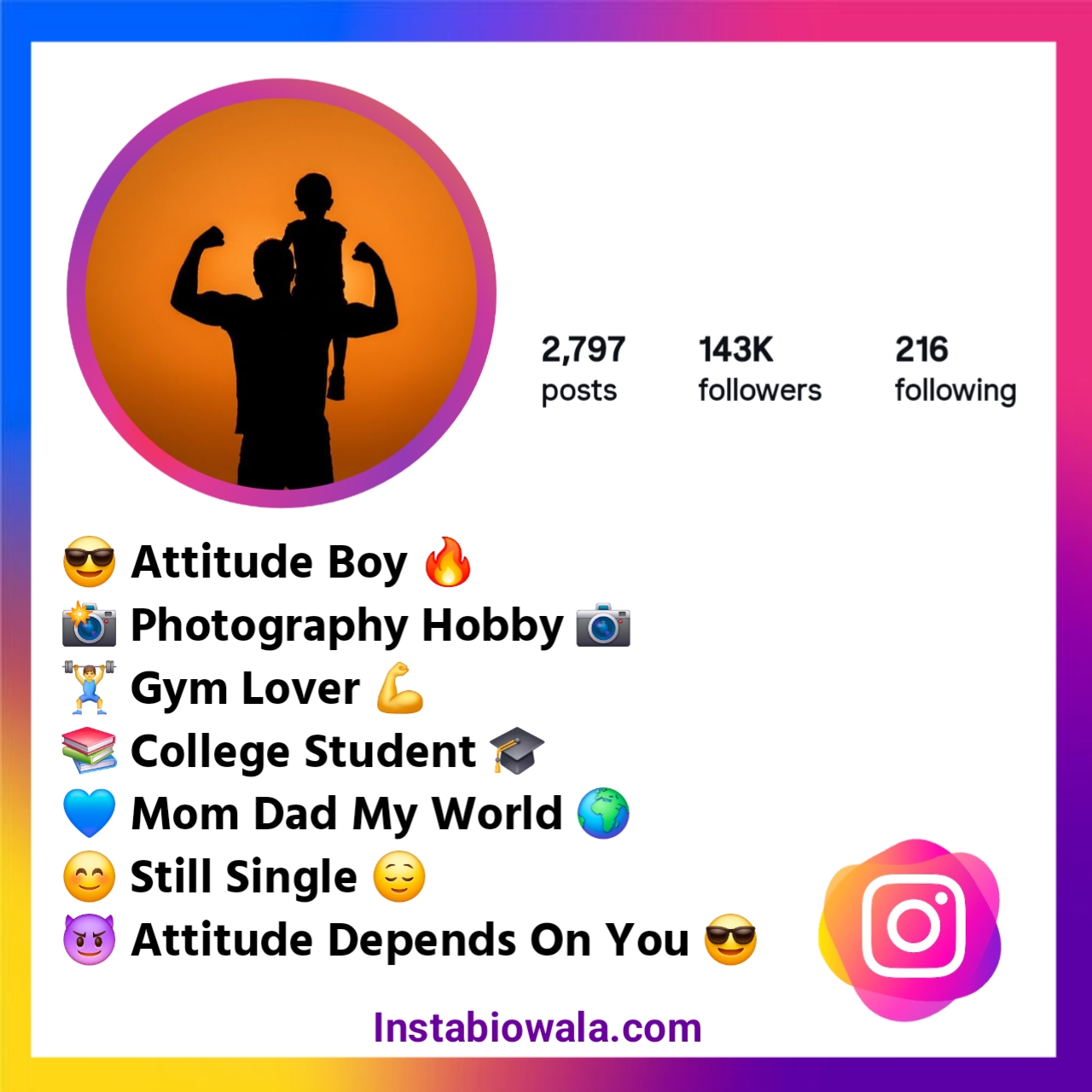 Instagram Bio For Boys Mom Dad