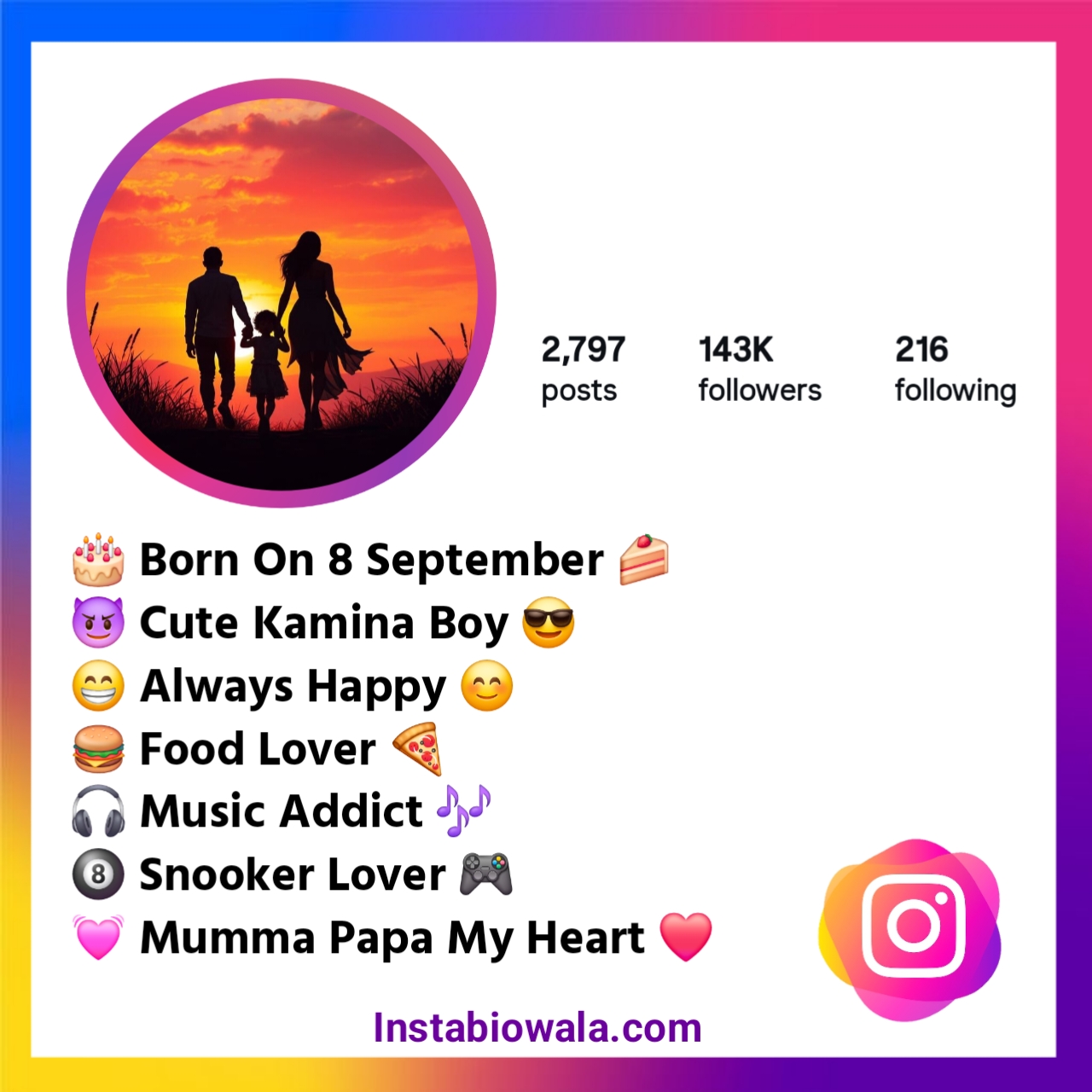 Stylish Mom Dad Bio For Instagram