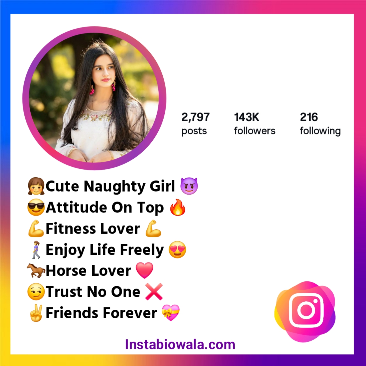 Instagram Bio in Gujarati For Girl