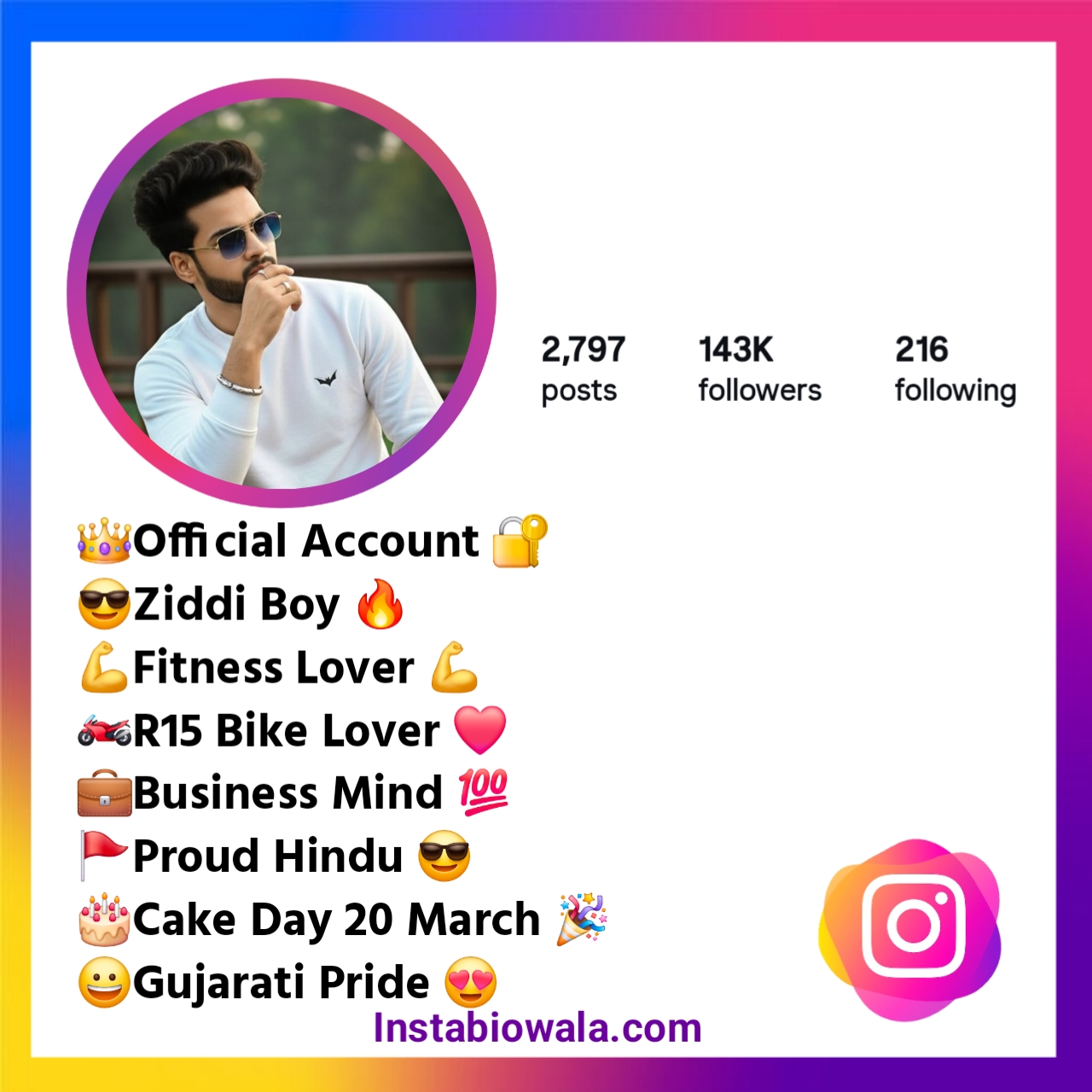 Attitude Instagram Bio in Gujarati