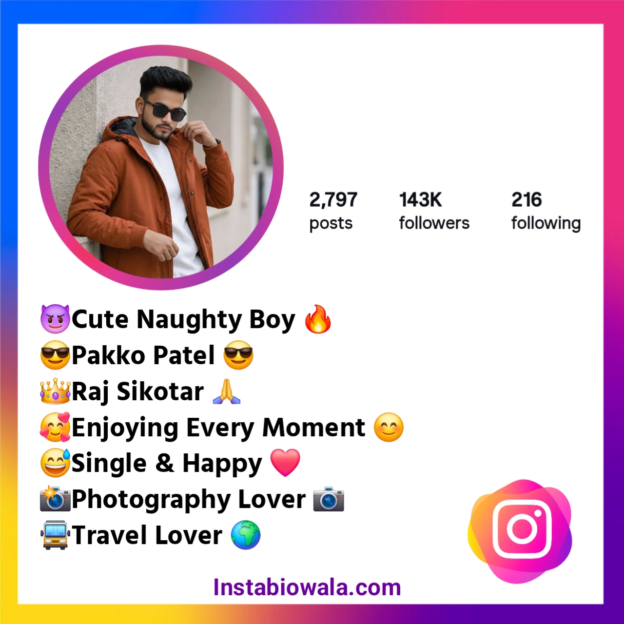 Instagram Bio in Gujarati