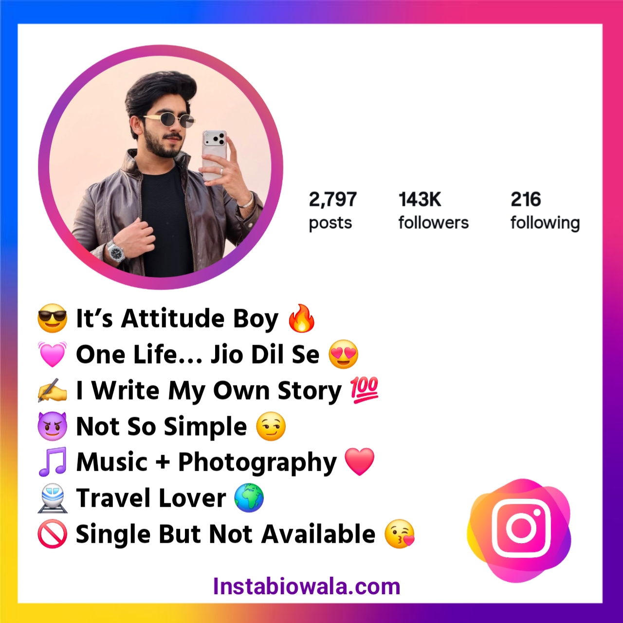 Attitude Instagram Bio in Hindi