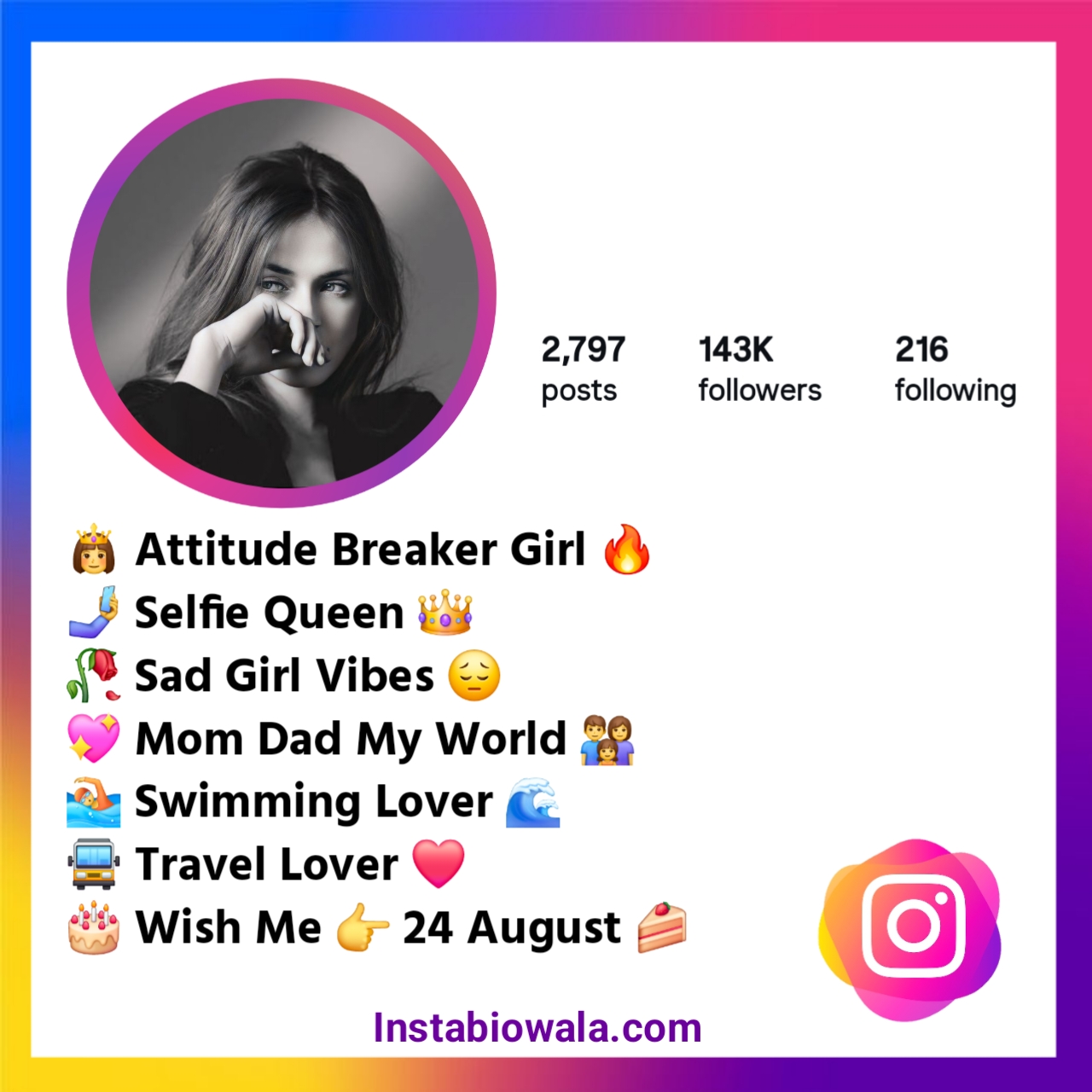 Sad Bio For Instagram For Girl