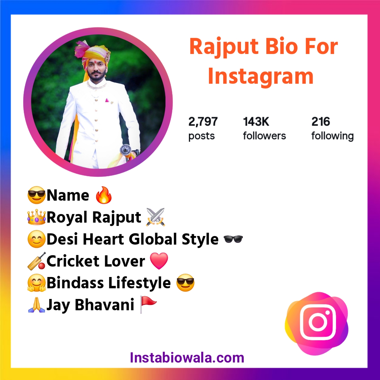 Rajput Bio For Instagram