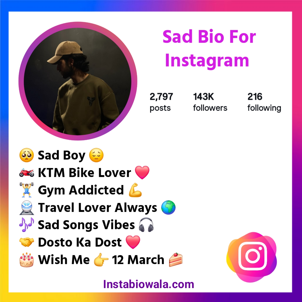 Sad Bio For Instagram